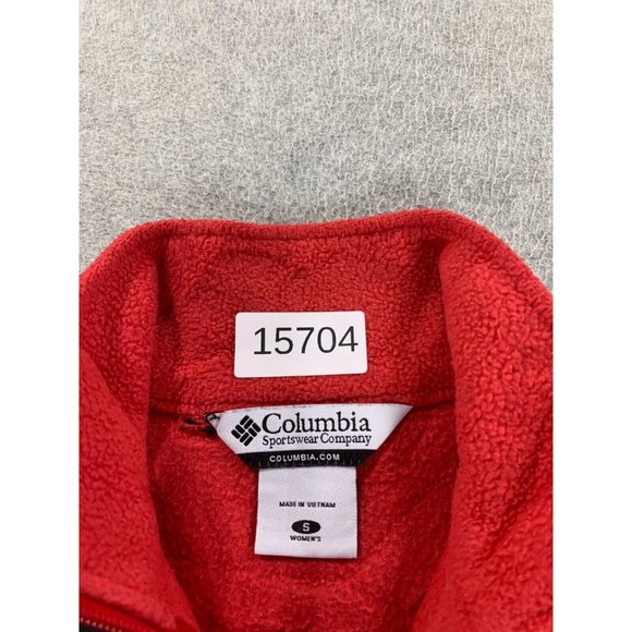 Ohio State Buckeyes Columbia Fleece Campus Jacket (Women's Small) Red - Picture 4 of 13